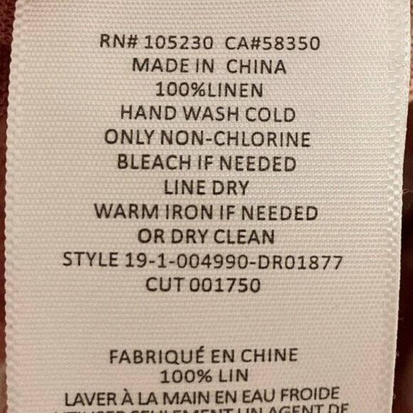 Joie Brellen Twist-back Tank Striped Maxi Dress Small 100% Linen Tropic Red - Picture 8 of 12